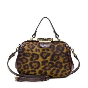 Patricia Nash leopard haircalf leather crossbody
